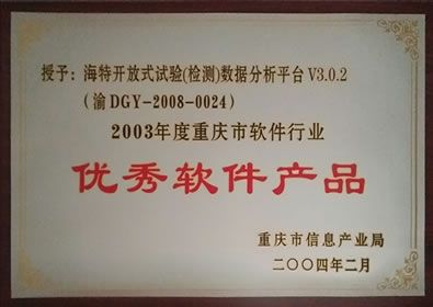 2003優秀軟件產品